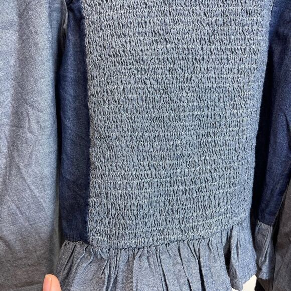 Love The Label Smocked Puff-Sleeve Blouse 👚 Anthropologie - Picture 8 of 15